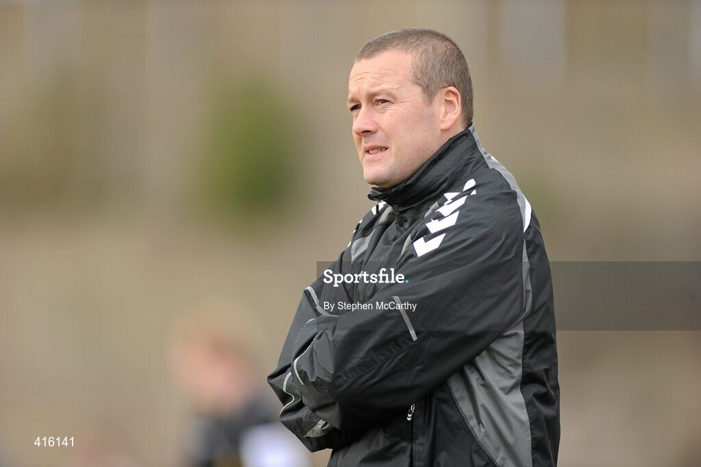 2 April 2010; Cork City Foras Co-op manager Tommy Dunne. Airtricity League, First Division, Limerick FC v Cork City Foras Co-op, Jackman Park, Limerick. Picture credit: Stephen McCarthy / SPORTSFILE
