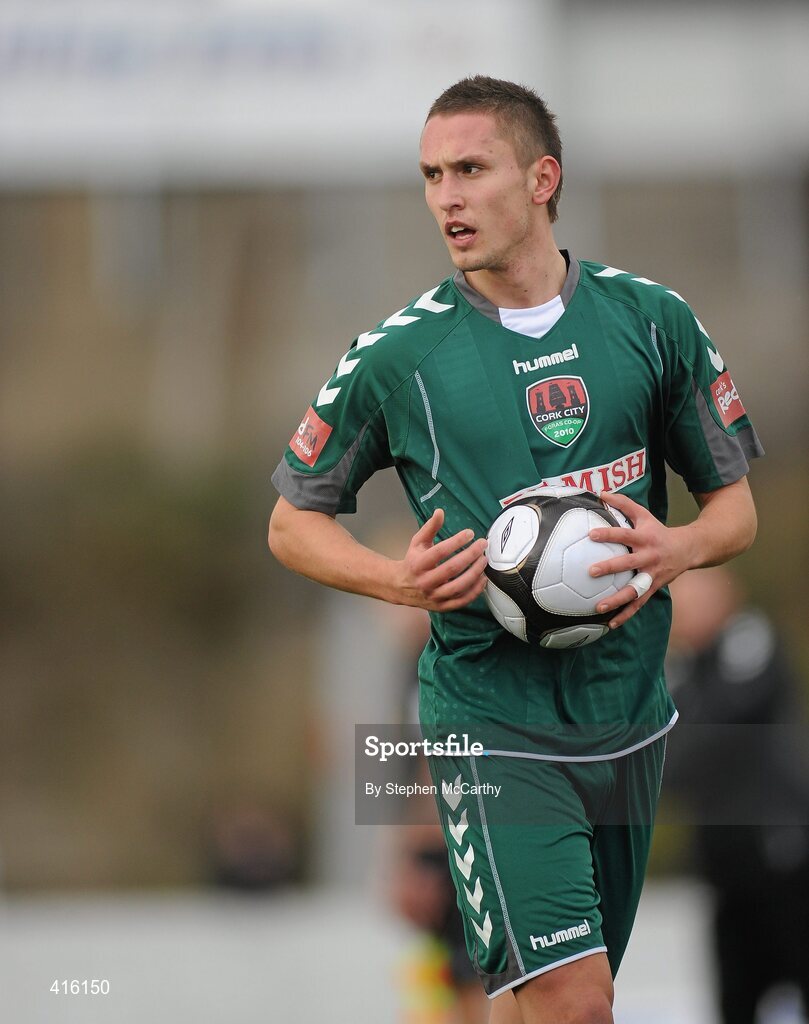2 April 2010; Uros Hojan, Cork City Foras Co-op. Airtricity League, First Division, Limerick FC v Cork City Foras Co-op, Jackman Park, Limerick. Picture credit: Stephen McCarthy / SPORTSFILE