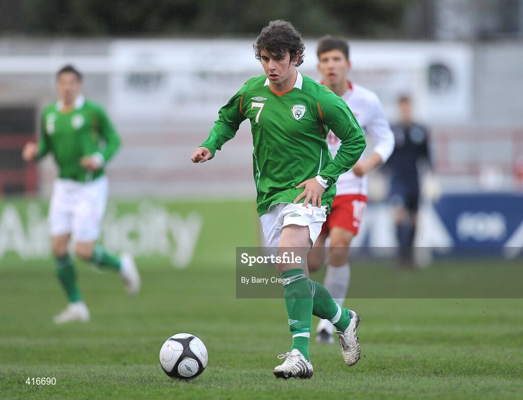 6 April 2010; Aaron Doran, Republic of Ireland. U19 Friendly, Republic of Ireland v Poland, Tolka Park, Dublin. Picture credit: Barry Cregg / SPORTSFILE