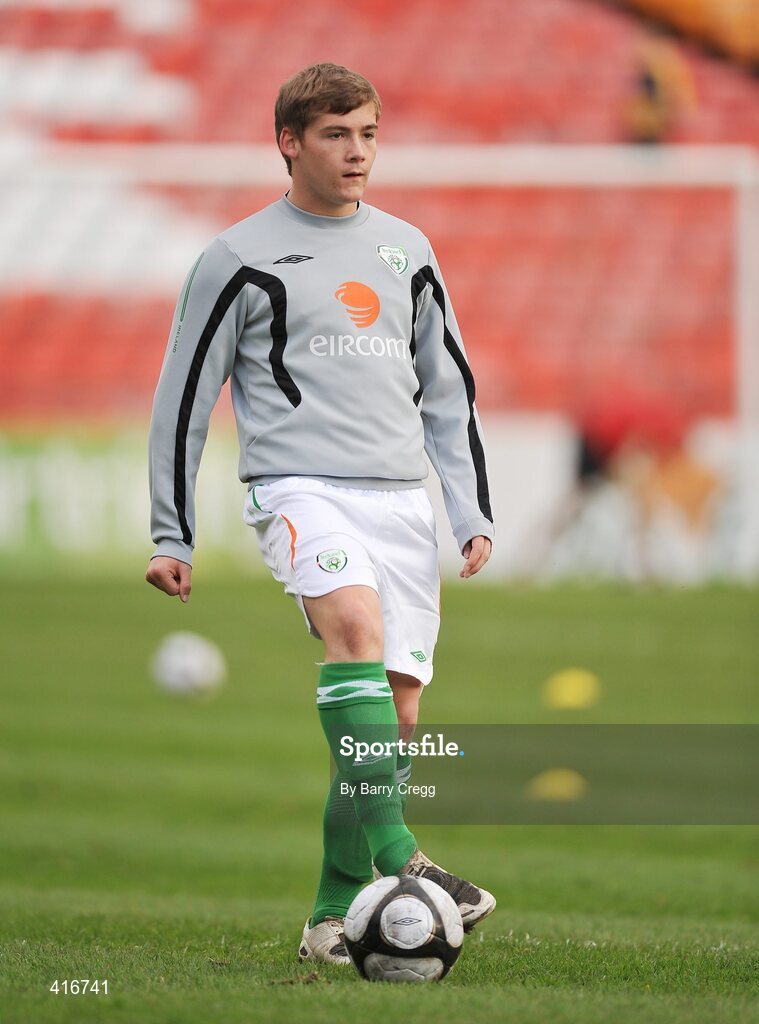 6 April 2010; Padraic Ormsby, Republic of Ireland. U19 Friendly, Republic of Ireland v Poland, Tolka Park, Dublin. Picture credit: Barry Cregg / SPORTSFILE
