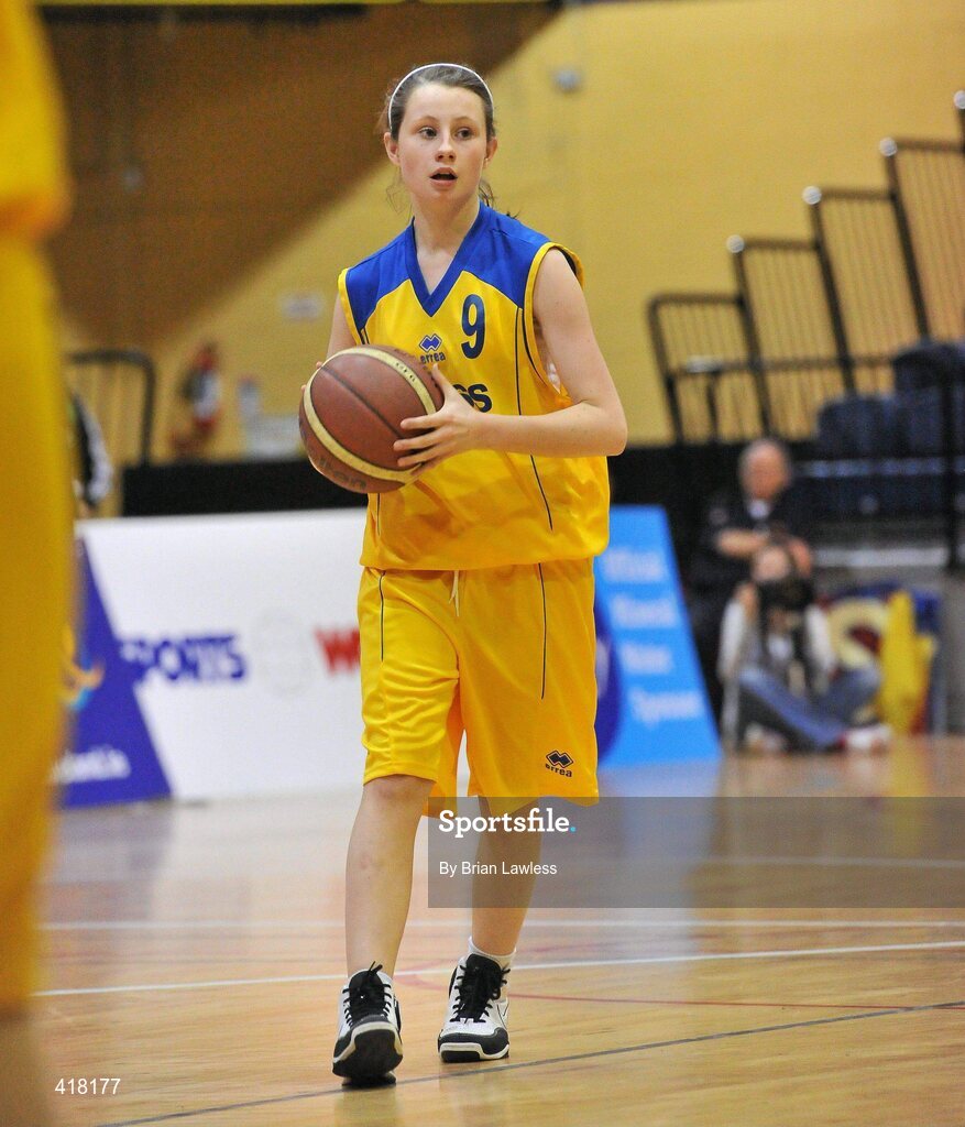 25 March 2010; Sarah Glaney, Christ King Secondary School. U16C Girls - All-Ireland Schools League Finals 2010, Christ King Secondary School, Cork v St. Attractas Community School, Tubbercurry, Co. Sligo, National Basketball Arena, Tallaght, Dublin. Picture credit: Brian Lawless / SPORTSFILE