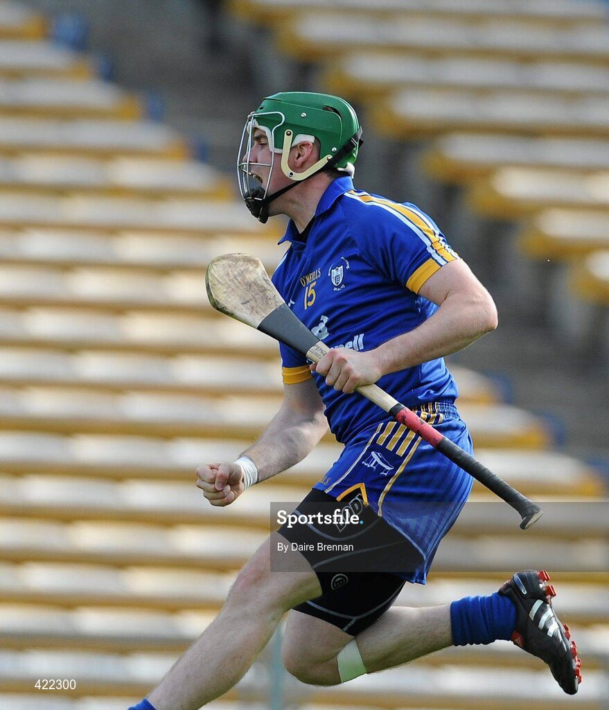 2 May 2010; Colin Ryan, Clare, celebrates after scoring his side's first goal. Allianz GAA Hurling National League Division 2 Final, Clare v Wexford, Semple Stadium, Thurles, Co Tipperary. Picture credit: Daire Brennan / SPORTSFILE