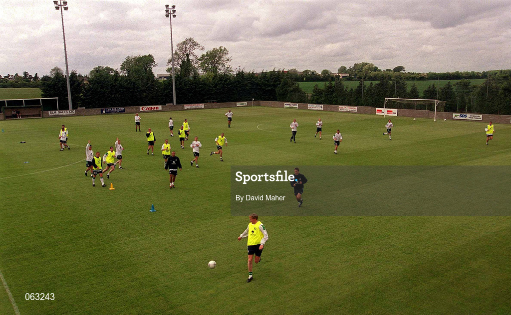 29 May 2001; A general view during a Republic of Ireland Training Session at John Hyland Park in Baldonnell, Dublin. Photo by David Maher/Sportsfile