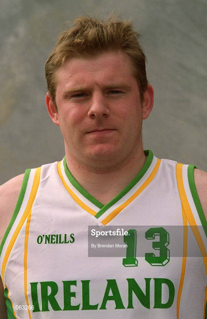 31 May 2001; Mick Richardson during a Ireland Senior Men's Basketball Team Portraits Session in Tallaght, Dublin. Photo by Brendan Moran/Sportsfile