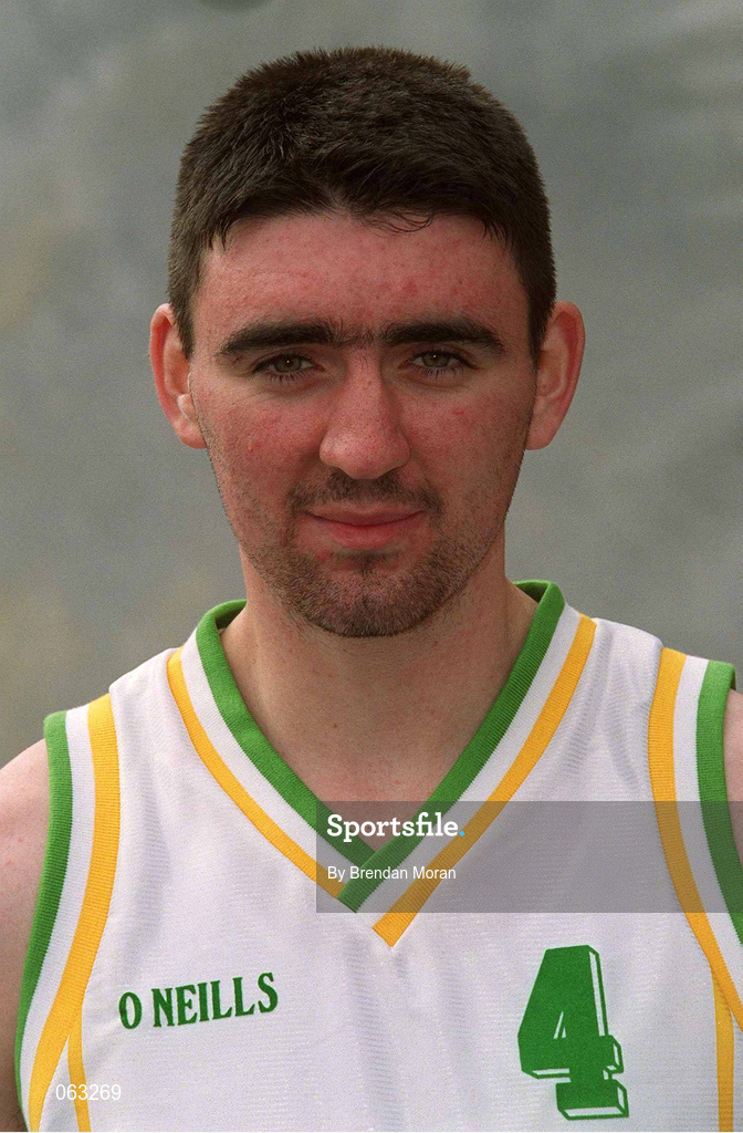 31 May 2001; Michael Bree during a Ireland Senior Men's Basketball Team Portraits Session in Tallaght, Dublin. Photo by Brendan Moran/Sportsfile