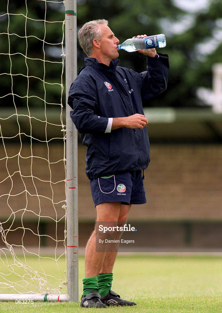 31 May 2001; Manager Mick McCarthy during a Republic of Ireland Training Session at John Hyland Park in Baldonnell, Dublin. Photo by Damien Eagers/Sportsfile