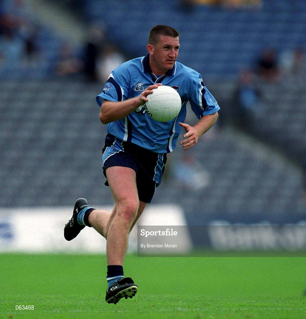 27 May 2001; Darren Homan of Dublin during the Bank of Ireland Leinster Senior Football Championship Quarter-Final match between Dublin and Longford at Croke Park in Dublin. Photo by Brendan Moran/Sportsfile
