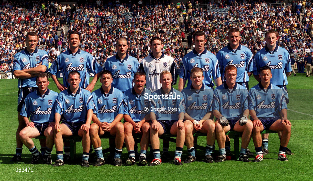 27 May 2001; The Dublin team ahead of the Bank of Ireland Leinster Senior Football Championship Quarter-Final match between Dublin and Longford at Croke Park in Dublin. Photo by Brendan Moran/Sportsfile