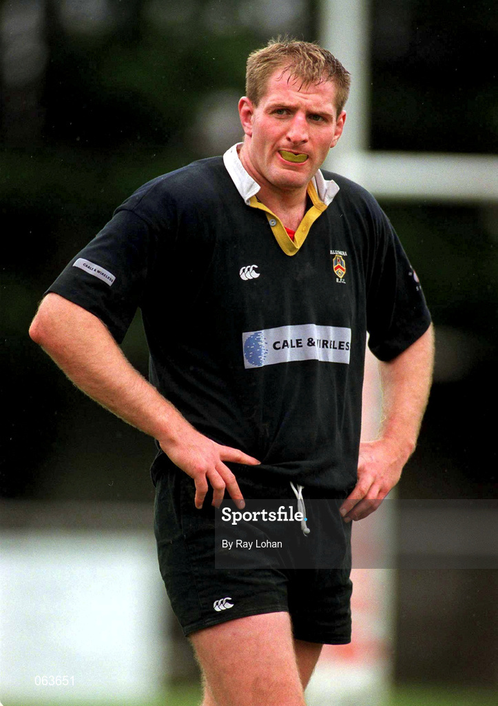 21 April 2001; Gary Longwell of Ballymena during the AIB All-Ireland League Division 1 match between St Mary's College and Ballymena at Templeville Road in Dublin. Photo by Ray Lohan/Sportsfile