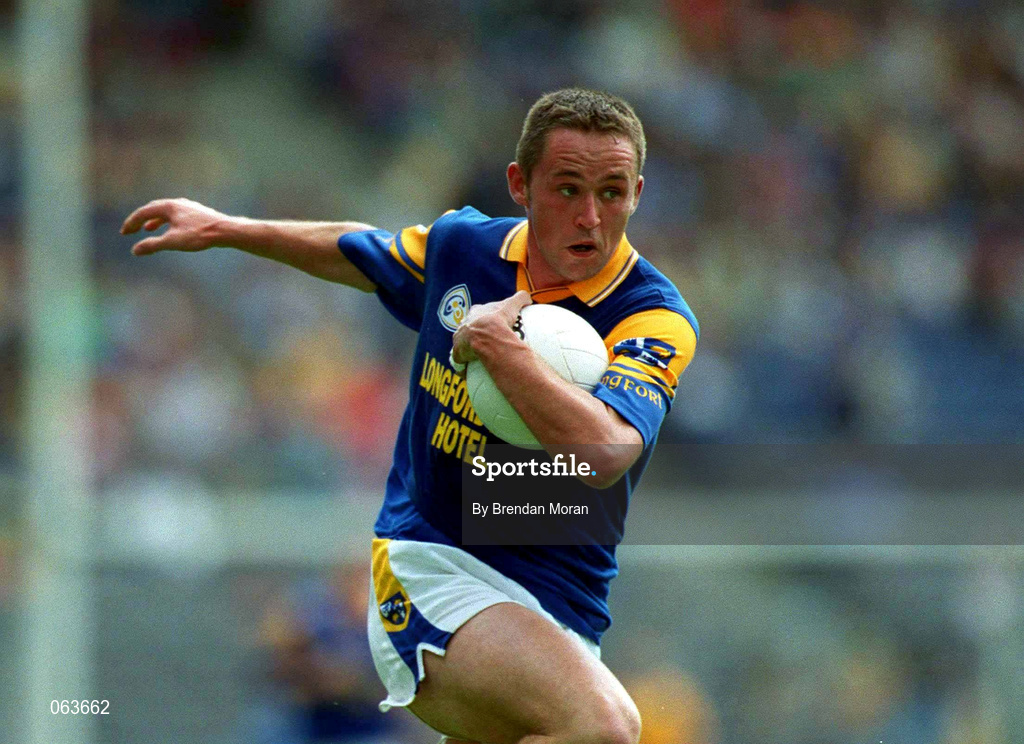 27 May 2001; Ian Browne of Longford during the Bank of Ireland Leinster Senior Football Championship Quarter-Final match between Dublin and Longford at Croke Park in Dublin. Photo by Brendan Moran/Sportsfile