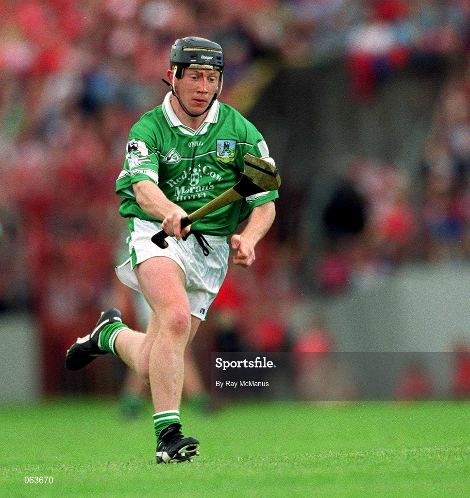 27 May 2001; James Butler of Limerick during the Guinness Munster Senior Hurling Championship Quarter-Final match between Cork and Limerick at Páirc Uí Chaoimh in Cork. Photo by Ray McManus/Sportsfile