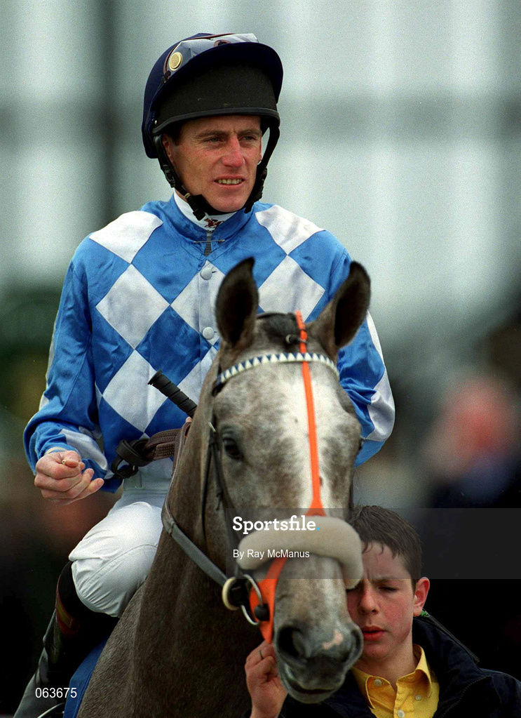 21 April 2001; Jockey Johnny Murtagh at The Curragh Racecourse in Kildare. Photo by Ray McManus/Sportsfile