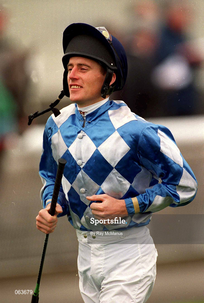 21 April 2001; Jockey Johnny Murtagh at The Curragh Racecourse in Kildare. Photo by Ray McManus/Sportsfile