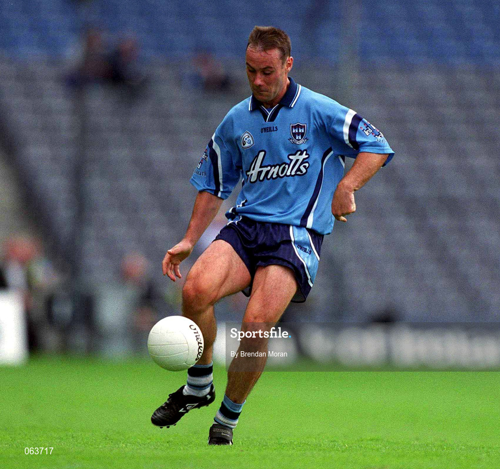27 May 2001; Paul Curran of Dublin during the Bank of Ireland Leinster Senior Football Championship Quarter-Final match between Dublin and Longford at Croke Park in Dublin. Photo by Brendan Moran/Sportsfile