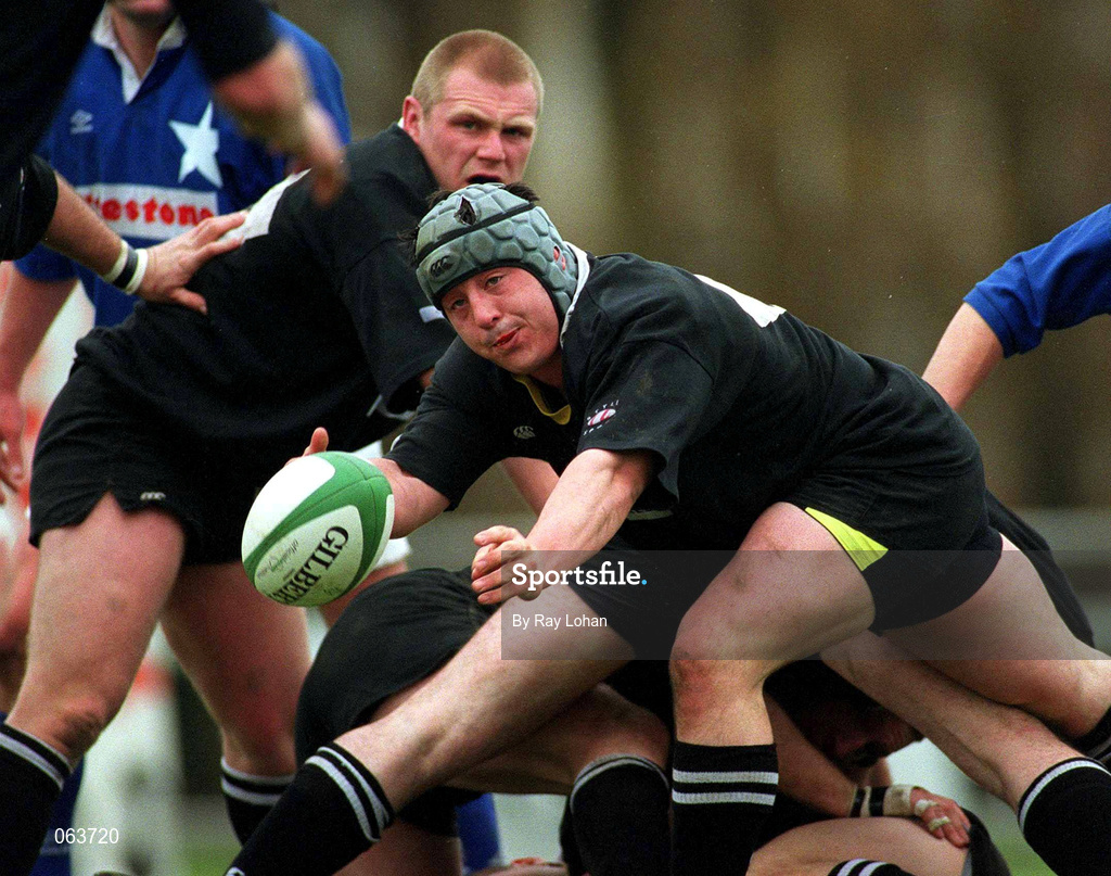 21 April 2001; Paul Shiells of Ballymena during the AIB All-Ireland League Division 1 match between St Mary's College and Ballymena at Templeville Road in Dublin. Photo by Ray Lohan/Sportsfile