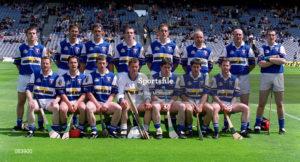 10 June 2001; The Laois team ahead of the Guinness Leinster Senior Hurling Championship Semi-Final match between Wexford and Laois at Croke Park in Dublin. Photo by Ray McManus/Sportsfile