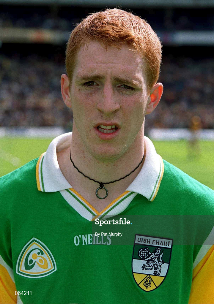 10 June 2001; Barry Whelahan of Offaly ahead of the Guinness Leinster Senior Hurling Championship Semi-Final match between Kilkenny and Offaly at Croke Park in Dublin. Photo by Pat Murphy/Sportsfile