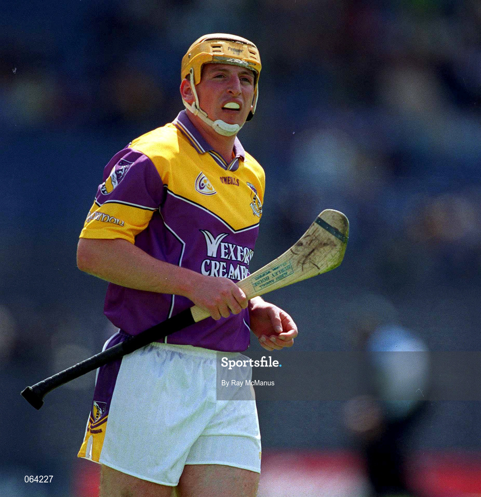 10 June 2001; Garry Laffan of Wexford during the Guinness Leinster Senior Hurling Championship Semi-Final match between Wexford and Laois at Croke Park in Dublin. Photo by Ray McManus/Sportsfile