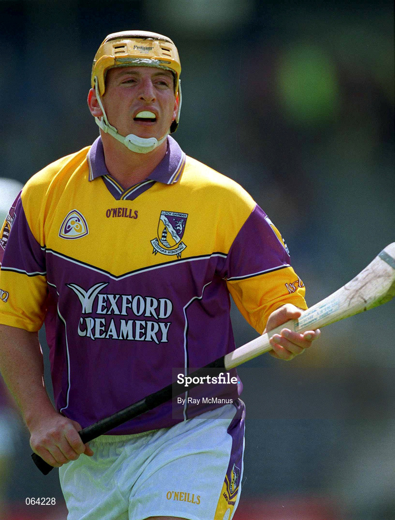 10 June 2001; Garry Laffan of Wexford during the Guinness Leinster Senior Hurling Championship Semi-Final match between Wexford and Laois at Croke Park in Dublin. Photo by Ray McManus/Sportsfile