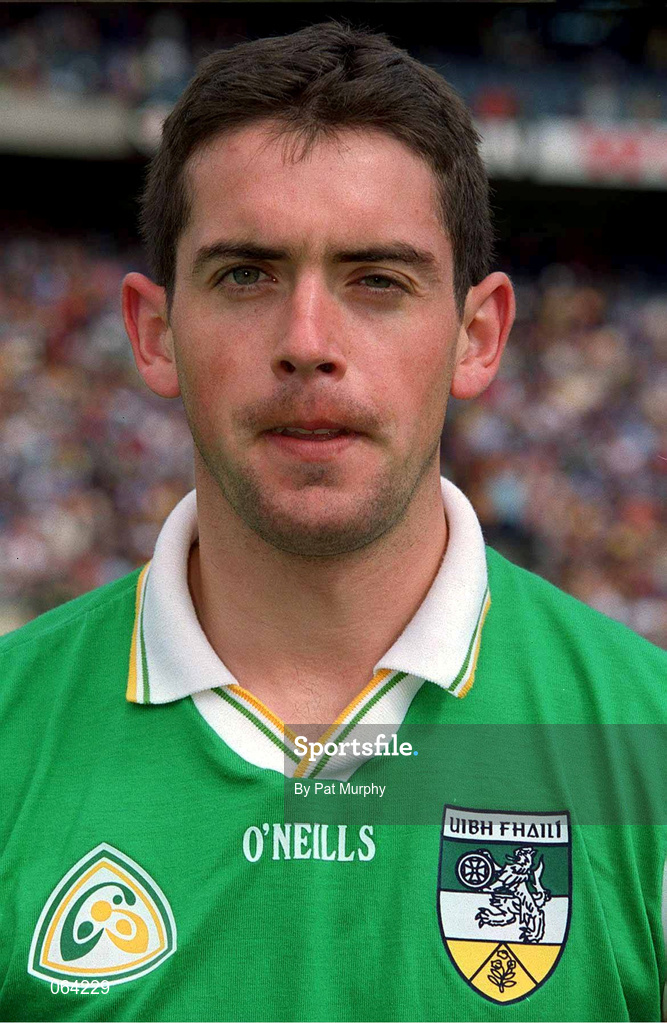 10 June 2001; Gary Hanniffy of Offaly ahead of the Guinness Leinster Senior Hurling Championship Semi-Final match between Kilkenny and Offaly at Croke Park in Dublin. Photo by Pat Murphy/Sportsfile
