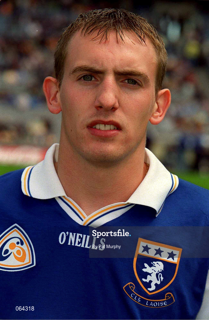 10 June 2001; Joe Phelan of Laois ahead of the Guinness Leinster Senior Hurling Championship Semi-Final match between Wexford and Laois at Croke Park in Dublin. Photo by Pat Murphy/Sportsfile