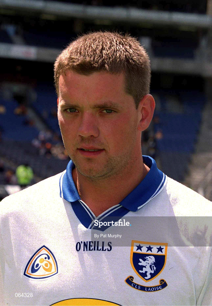 10 June 2001; John Lyons of Laois ahead of the Guinness Leinster Senior Hurling Championship Semi-Final match between Wexford and Laois at Croke Park in Dublin. Photo by Pat Murphy/Sportsfile