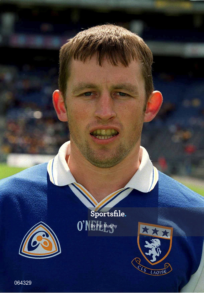 10 June 2001; Cyril Cuddy of Laois ahead of the Guinness Leinster Senior Hurling Championship Semi-Final match between Wexford and Laois at Croke Park in Dublin. Photo by Pat Murphy/Sportsfile