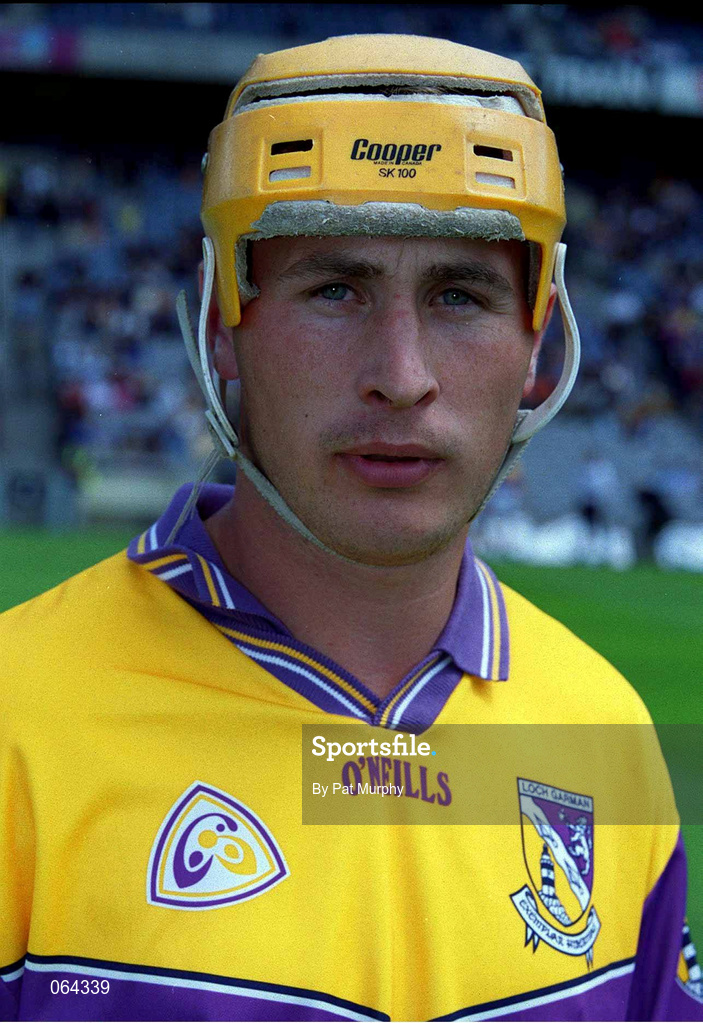 10 June 2001; Rory McCarthy of Wexford ahead of the Guinness Leinster Senior Hurling Championship Semi-Final match between Wexford and Laois at Croke Park in Dublin. Photo by Pat Murphy/Sportsfile