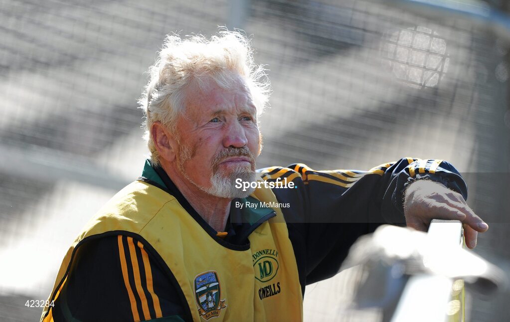 8 May 2010; The Meath manager T.J. Reilly near the end of the game. Christy Ring Cup, Round 1, Meath v Kildare, Pairc Tailteann, Navan, Co. Meath. Picture credit: Ray McManus / SPORTSFILE