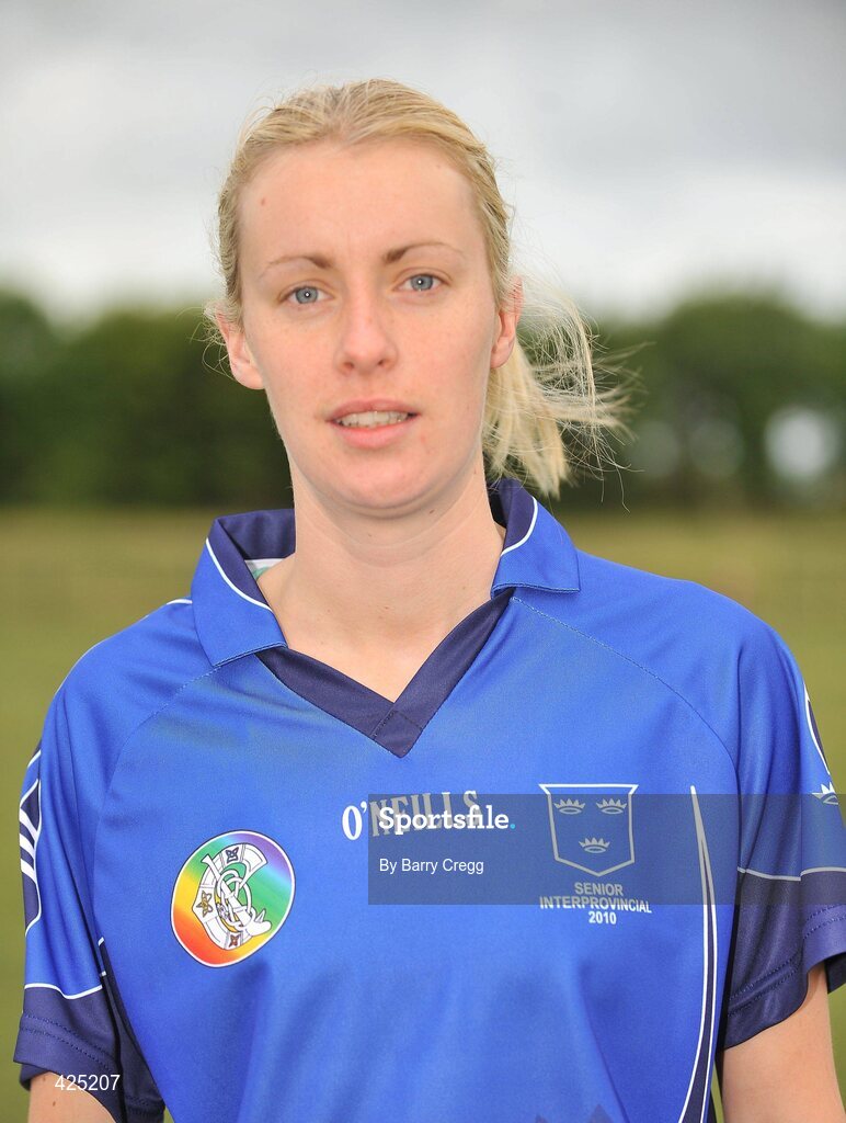 16 May 2010; Munster captain Jenny Duffy. 2010 Gael Linn Senior Inter-Provincial Championship Camogie Final, Munster v Leinster, Trim GAA Club, Trim, Co. Meath. Picture credit: Barry Cregg / SPORTSFILE