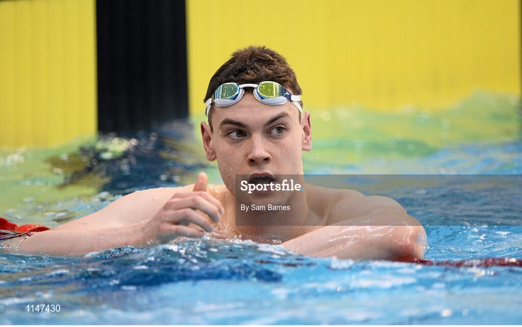 1 May 2016; Curtis Coulter, Ards SC, after competing in the Mens 50m Freestyle Semi-Final. Irish Open Long Course Swimming Championships, National Aquatic Centre, National Sports Campus, Abbotstown, Dublin. Picture credit: Sam Barnes / SPORTSFILE
