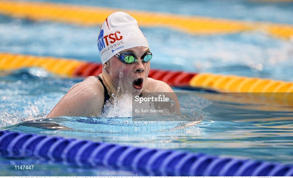 1 May 2016; Ellen Walshe, Templeouge SC, competing in the Women's 200m Individual Medley B-Final. Irish Open Long Course Swimming Championships, National Aquatic Centre, National Sports Campus, Abbotstown, Dublin. Picture credit: Sam Barnes / SPORTSFILE