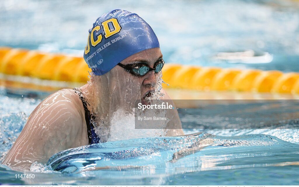 1 May 2016; Shani Stallard, UCD SC, competing in the Women's 200m Individual Medley A-Final. Irish Open Long Course Swimming Championships, National Aquatic Centre, National Sports Campus, Abbotstown, Dublin. Picture credit: Sam Barnes / SPORTSFILE