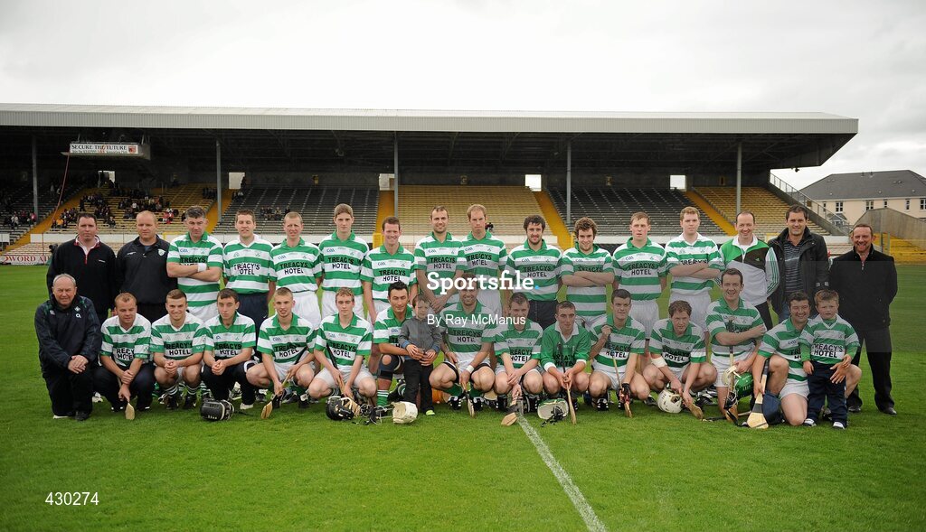 29 May 2010; The Shamrocks squad. Leinster Club league final, Shamrocks v Lucan Sarsfields, Nowlan Park, Kilkenny. Picture credit: Ray McManus / SPORTSFILE