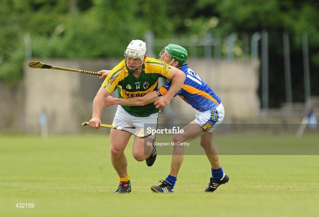 5 June 2010; Gary O'Brien, Kerry, in action against Ronan Keddy, Wicklow. Christy Ring Cup Semi-Final, Kerry v Wicklow, McDonagh Park, Nenagh, Co. Tipperary. Picture credit: Stephen McCarthy / SPORTSFILE