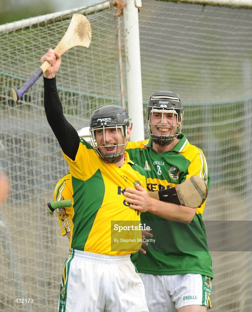 5 June 2010; Brendan Rochford, left, and Mike Conway, Kerry, celebrate at the final whistle. Christy Ring Cup Semi-Final, Kerry v Wicklow, McDonagh Park, Nenagh, Co. Tipperary. Picture credit: Stephen McCarthy / SPORTSFILE