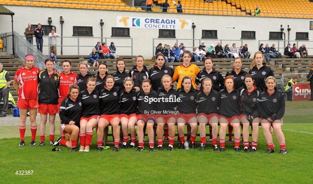 6 June 2010; The Tyrone squad. TG4 Ulster Ladies Football Senior Championship First Round, Tyrone v Monaghan, Casement Park, Belfast, Co. Antrim. Picture credit: Oliver McVeigh / SPORTSFILE