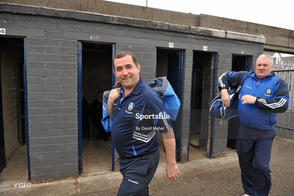 6 June 2010; Monaghan manager Seamus McEnaney arriving at Casement Park before the start of the game against Armagh. Ulster GAA Football Senior Championship Quarter-Final, Monaghan v Armagh, Casement Park, Belfast, Co. Antrim. Picture credit: David Maher / SPORTSFILE
