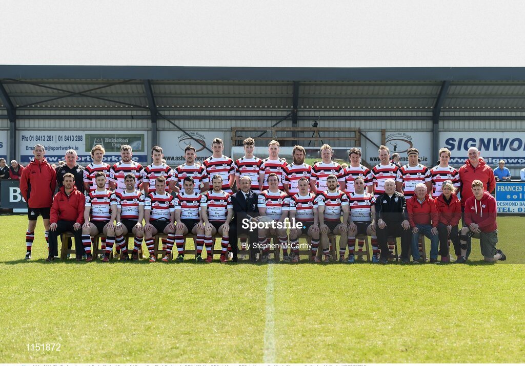 8 May 2016; The Enniscorthy squad. Bank of Ireland Provincial Towns Cup, Final, Enniscorthy RFC v Wicklow RFC. Ashbourne RFC, Ashbourne, Co. Meath. Picture credit: Stephen McCarthy / SPORTSFILE