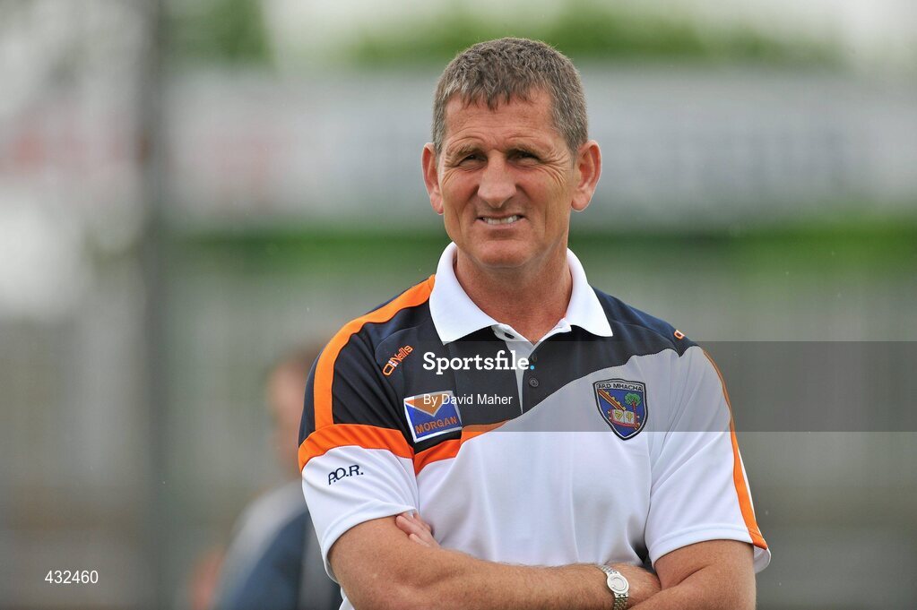 6 June 2010; Armagh manager Paddy O'Rourke during the game. Ulster GAA Football Senior Championship Quarter-Final, Monaghan v Armagh, Casement Park, Belfast, Co. Antrim. Picture credit: David Maher / SPORTSFILE