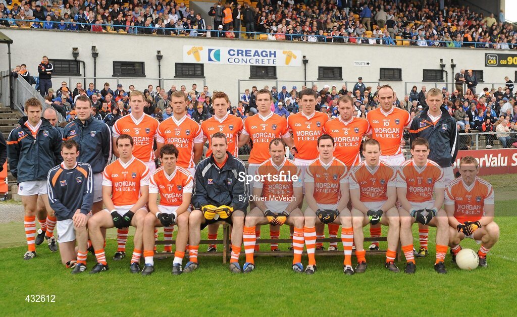 6 June 2010; The Armagh squad. Ulster GAA Football Senior Championship Quarter-Final, Monaghan v Armagh, Casement Park, Belfast, Co. Antrim. Picture credit: Oliver McVeigh / SPORTSFILE