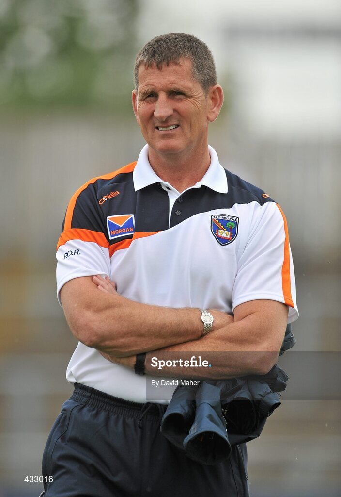 6 June 2010; Paddy O'Rourke, Armagh manager. Ulster GAA Football Senior Championship Quarter-Final, Monaghan v Armagh, Casement Park, Belfast, Co. Antrim. Picture credit: David Maher / SPORTSFILE