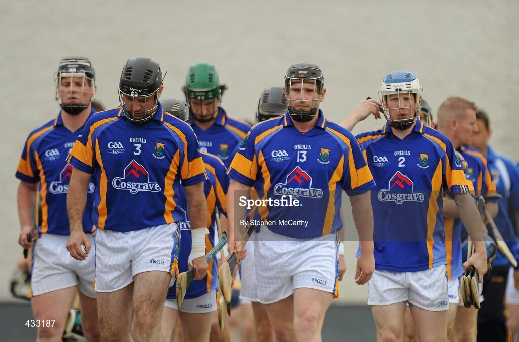 5 June 2010; Wicklow players make their way to the pitch ahead of the game. Christy Ring Cup Semi-Final, Kerry v Wicklow, McDonagh Park, Nenagh, Co. Tipperary. Picture credit: Stephen McCarthy / SPORTSFILE