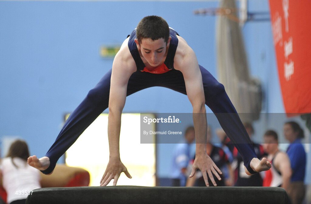 10 June 2010; Joseph Linnane, from Ennis, Co. Clare, in action on the vault during the 2010 Special Olympics Ireland Games. University of Limerick, Limerick. Picture credit: Diarmuid Greene / SPORTSFILE