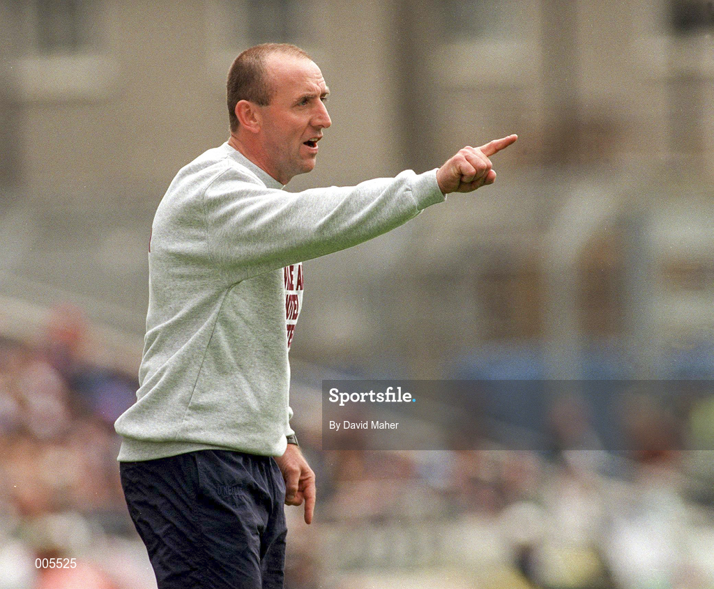 7 June 1998; Westmeath manager Brendan Lowry during the Leinster Senior Football Championship Quarter-Final match between Laois and Westmeath at Croke Park in Dublin. Photo by David Maher/Sportsfile