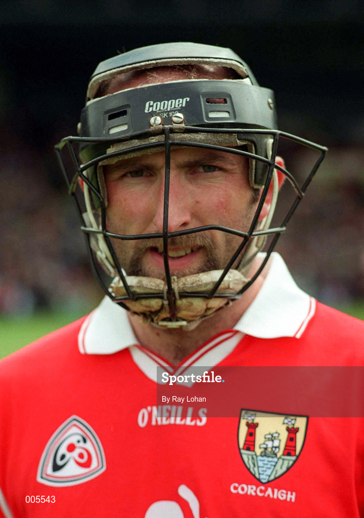 31 May 1998; Brian Corcoran of Cork during the Munster Senior Hurling Championship Quarter-Final match between Limerick and Cork at the Gaelic Grounds in Limerick. Photo by Ray Lohan/Sportsfile