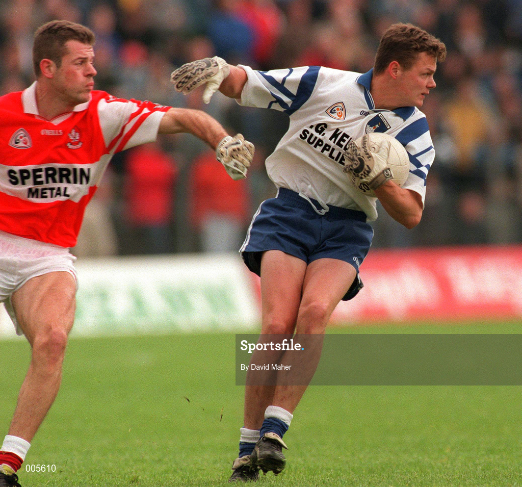 31 May 1998; Cyril Ronaghan of Monaghan during the Ulster GAA Football Senior Championship Quarter-Final match between Derry and Monaghan at Celtic Park in Derry. Photo by David Maher/Sportsfile