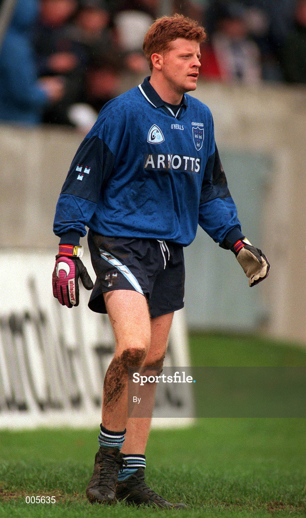 27 Oct 1996. David Byrne, Dublin Football. Dublin v Armagh, National Football League, Parnell Park, Dublin. Picture Credit: Ray McManus/SPORTSFILE.