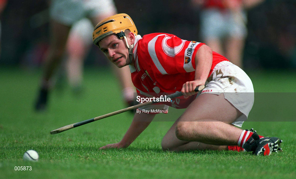 31 May 1998; Joe Deane of Cork during the Munster Senior Hurling Championship Quarter-Final match between Limerick and Cork at the Gaelic Grounds in Limerick. Photo by Ray McManus/Sportsfile