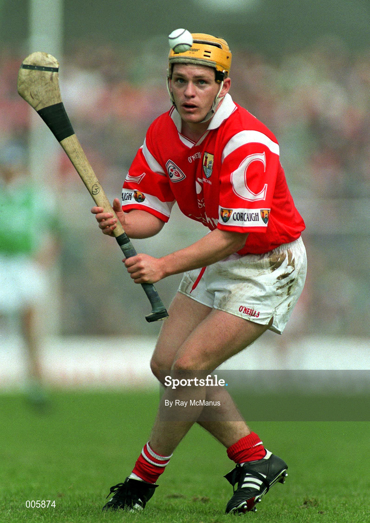 31 May 1998; Joe Deane of Cork during the Munster Senior Hurling Championship Quarter-Final match between Limerick and Cork at the Gaelic Grounds in Limerick. Photo by Ray McManus/Sportsfile